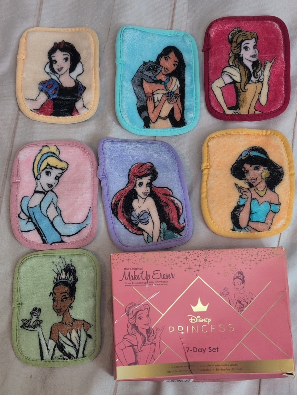 The Original MakeUp Eraser Disney Princess 7-Day Set New Open Box